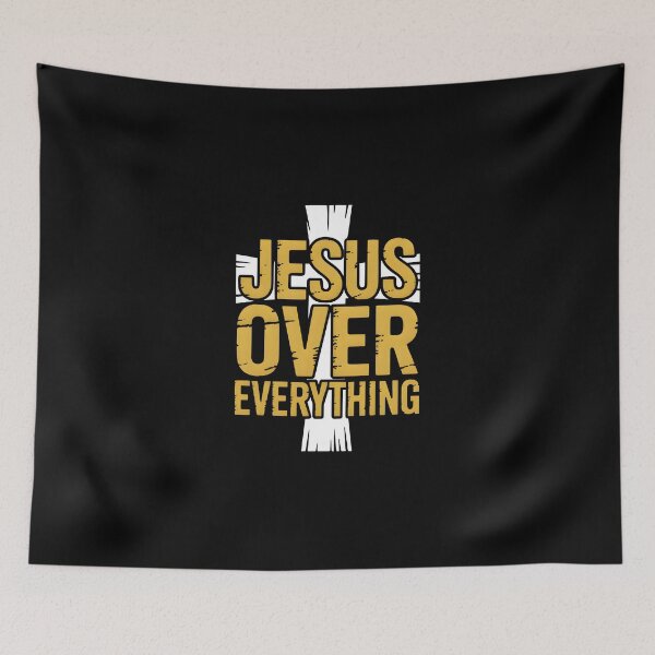 Item preview, Jesus Over Everything - Faith Based Graphic Tee designed and sold by ForgedByFaith.
