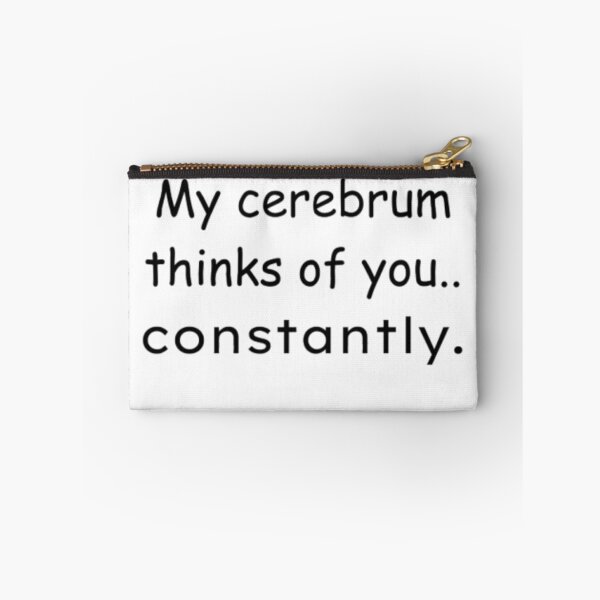 Item preview, Cerebrum Thoughts – Romantic Brain Anatomy T-Shirt designed and sold by OffScripted.
