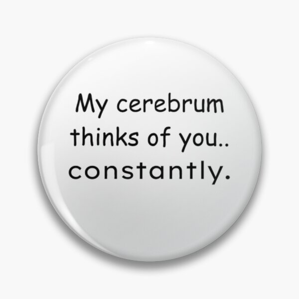 Item preview, Cerebrum Thoughts – Romantic Brain Anatomy T-Shirt designed and sold by OffScripted.