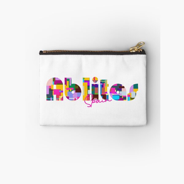 Item preview, Ablitas, Spain, Vibrant Abstract City Typography Art designed and sold by Wanderful-roads.