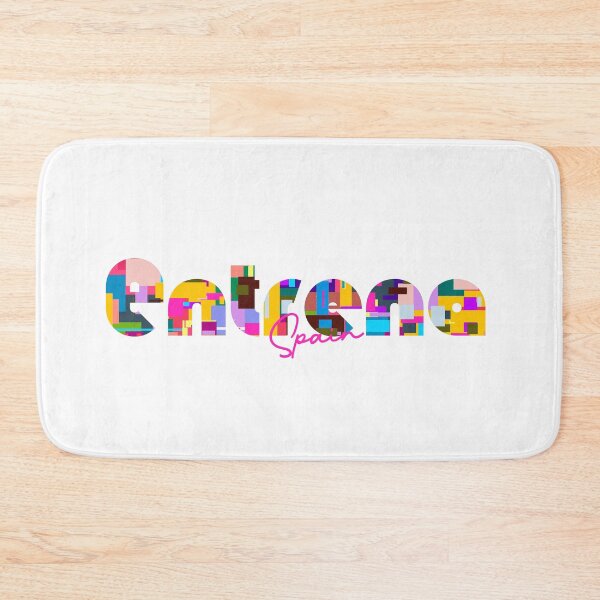 Item preview, Entrena, Spain, Vibrant Abstract City Typography Art designed and sold by Wanderful-roads.