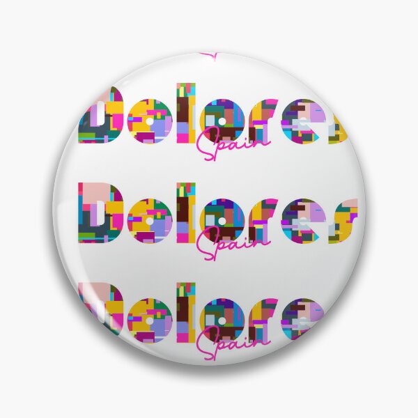 Item preview, Dolores, Spain, Vibrant Abstract City Typography Art designed and sold by Wanderful-roads.