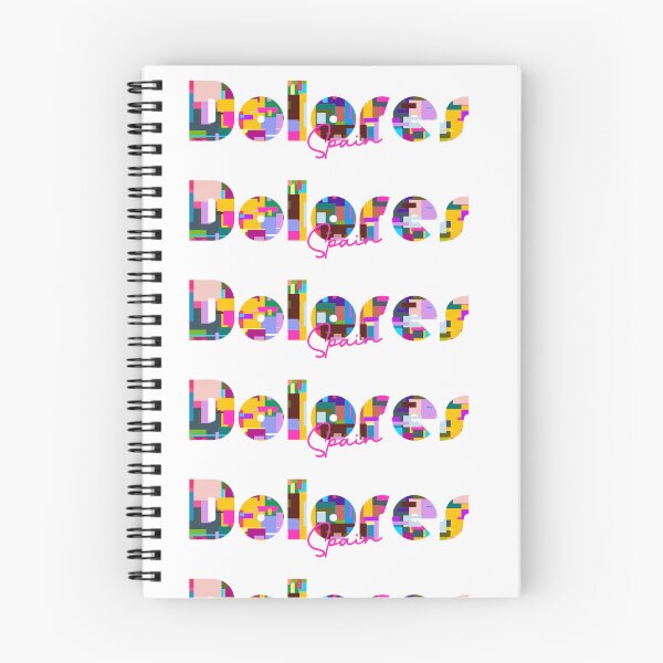 Item preview, Dolores, Spain, Vibrant Abstract City Typography Art designed and sold by Wanderful-roads.