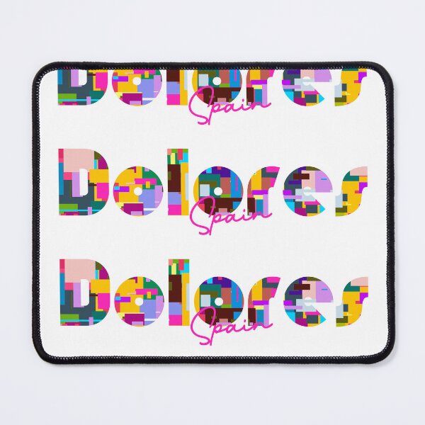 Item preview, Dolores, Spain, Vibrant Abstract City Typography Art designed and sold by Wanderful-roads.