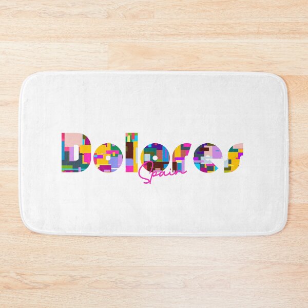 Item preview, Dolores, Spain, Vibrant Abstract City Typography Art designed and sold by Wanderful-roads.