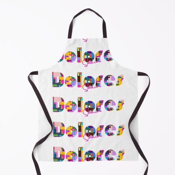 Item preview, Dolores, Spain, Vibrant Abstract City Typography Art designed and sold by Wanderful-roads.
