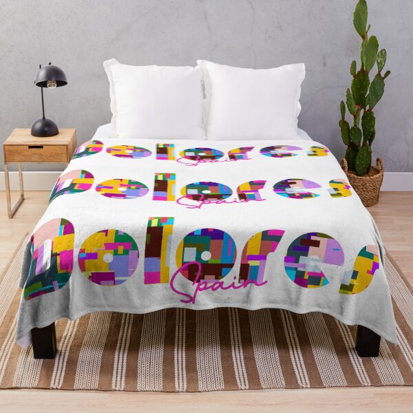 Item preview, Dolores, Spain, Vibrant Abstract City Typography Art designed and sold by Wanderful-roads.