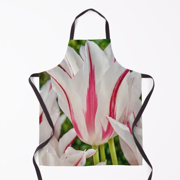 Item preview, Marilyn Pink and White Tulip Flower designed and sold by Vicky Brago-Mitchell®.