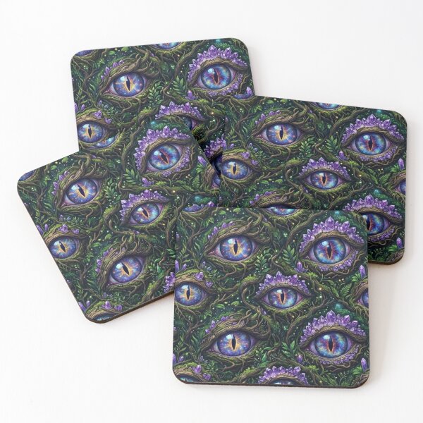 Item preview, Crystal Geode Dragon Eyes Pattern - Amethyst Nebula designed and sold by InnerwayStudio.