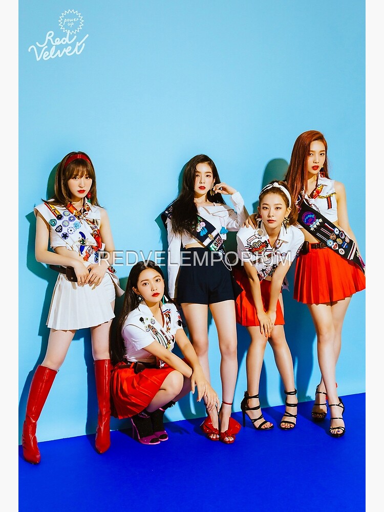 Red Velvet Power Up Greeting Card By Redvelemporium Redbubble