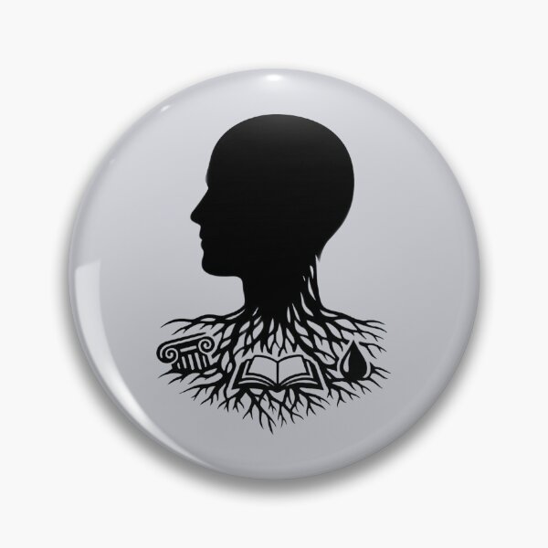 Item preview, Roots of Thought — Minimalist Mind & Knowledge Source Illustration designed and sold by PERSPECTIVERED.