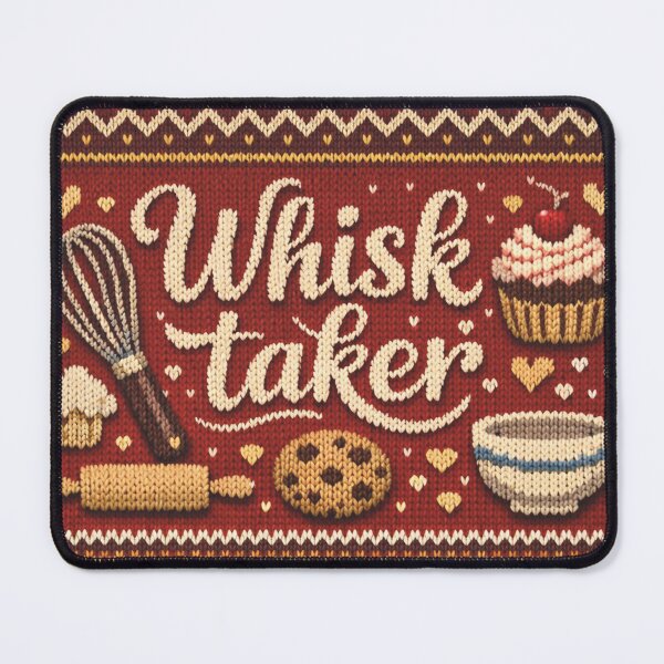 Item preview, Whisk Taker Baking Knitting Pattern Funny Wordplay designed and sold by Mauswohn.
