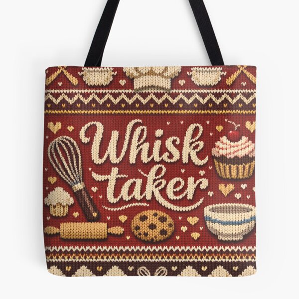 Item preview, Whisk Taker Baking Knitting Pattern Funny Wordplay designed and sold by Mauswohn.