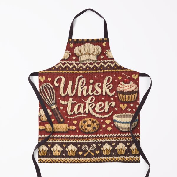 Item preview, Whisk Taker Baking Knitting Pattern Funny Wordplay designed and sold by Mauswohn.