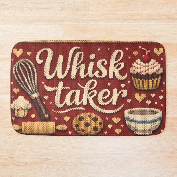 Item preview, Whisk Taker Baking Knitting Pattern Funny Wordplay designed and sold by Mauswohn.