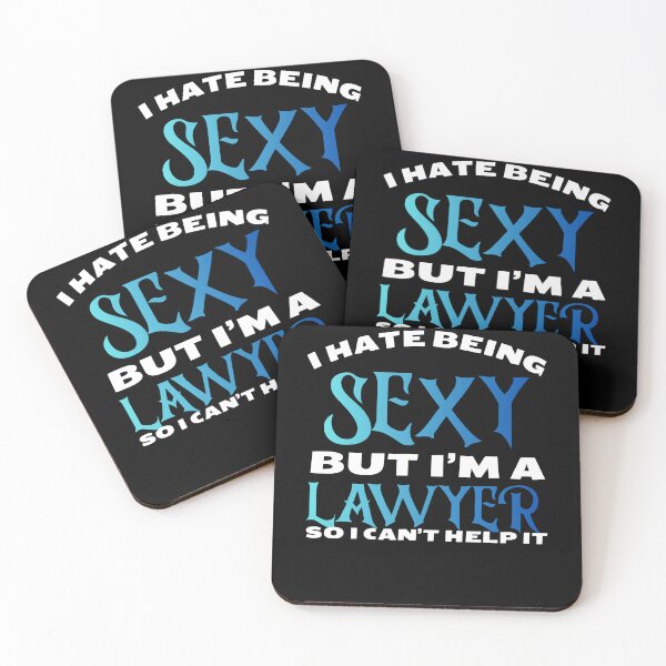 Item preview, I hate being sexy but i'm a lawyer so i can't help it in blue Classic Funny T-Shirt designed and sold by OldSkullDesigns.