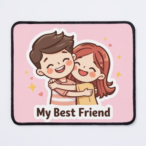 Item preview, My Best Friend Couple Sticker designed and sold by Digital_products_0111.