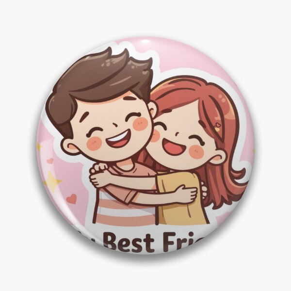 Item preview, My Best Friend Couple Sticker designed and sold by Digital_products_0111.