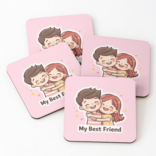 Item preview, My Best Friend Couple Sticker designed and sold by Digital_products_0111.