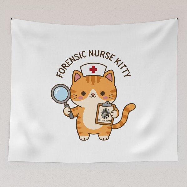 Item preview, Forensic Nurse Kitty - The Voice for the Voiceless designed and sold by officinelala.
