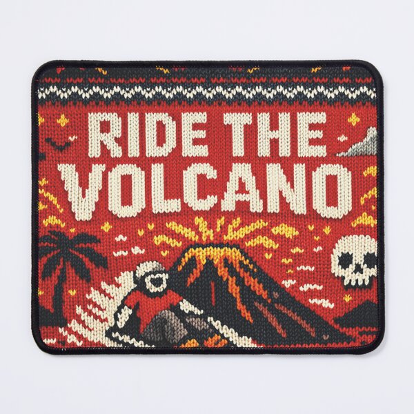 Item preview, Ride the Volcano: Volcano Boarding - Cool Knitting Pattern designed and sold by Mauswohn.