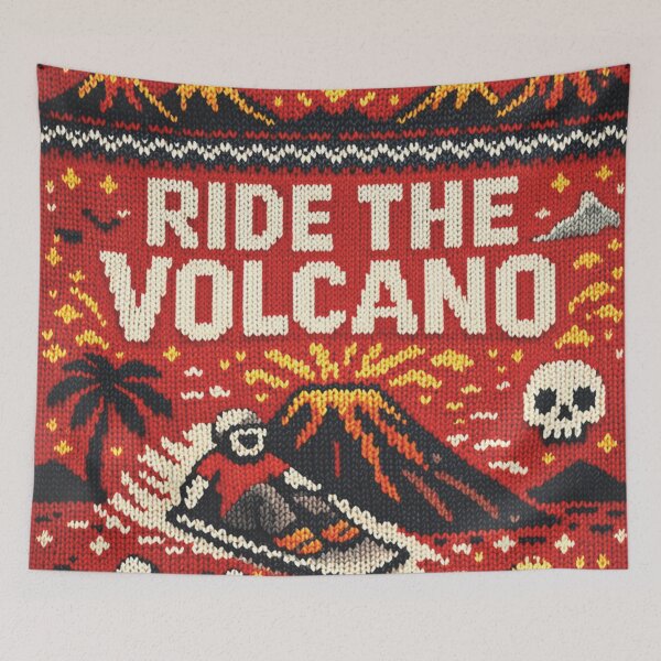 Item preview, Ride the Volcano: Volcano Boarding - Cool Knitting Pattern designed and sold by Mauswohn.