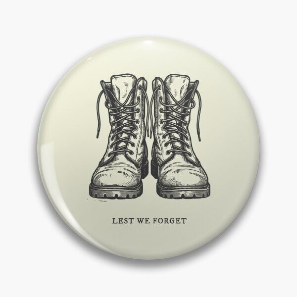 Item preview, Lest We Forget Military Boots Remembrance Memorial Day designed and sold by SplashTastic.