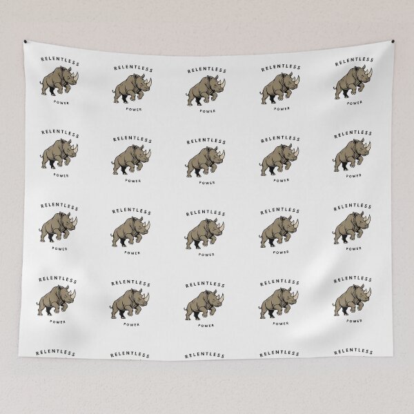 Item preview, Powerful Charging Rhino Wild Animal Art designed and sold by Plain Sight Prints-shop2050.