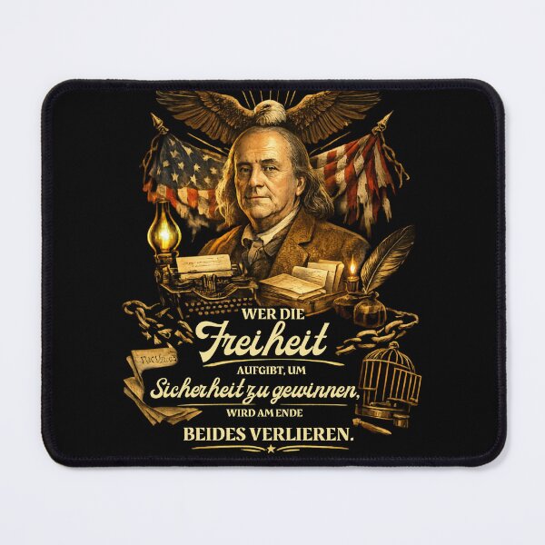 Item preview, Franklin Quote - Freedom and Security Design designed and sold by KI-Kunstwerk.