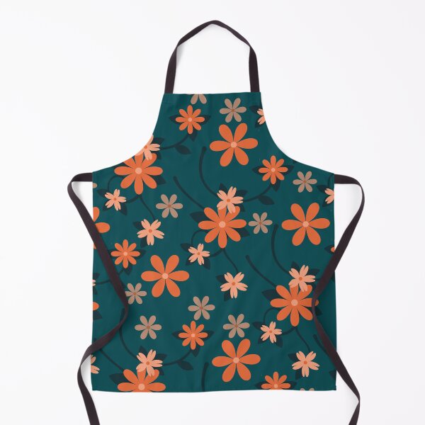 Item preview, Dark Azure Retro Floral Seamless Pattern Design designed and sold by NadDot.