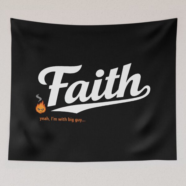Item preview, Faith With Big Guy Humor Holy Spirit Christian Faith designed and sold by SplashTastic.
