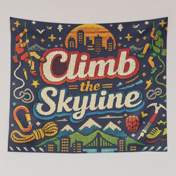 Item preview, Climb the Skyline: Urban Climbing - Cool Knitting Pattern designed and sold by Mauswohn.