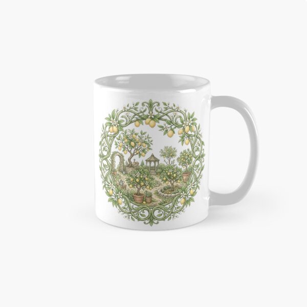 Item preview, Mediterranean Lemon Garden & Gazebo Mandala designed and sold by MoonSoul Studio.