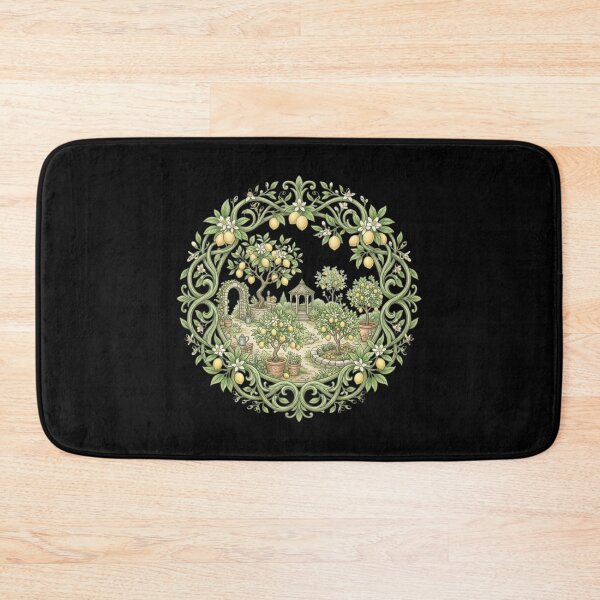 Item preview, Mediterranean Lemon Garden & Gazebo Mandala designed and sold by MoonSoul Studio.