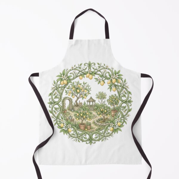 Item preview, Mediterranean Lemon Garden & Gazebo Mandala designed and sold by MoonSoul Studio.