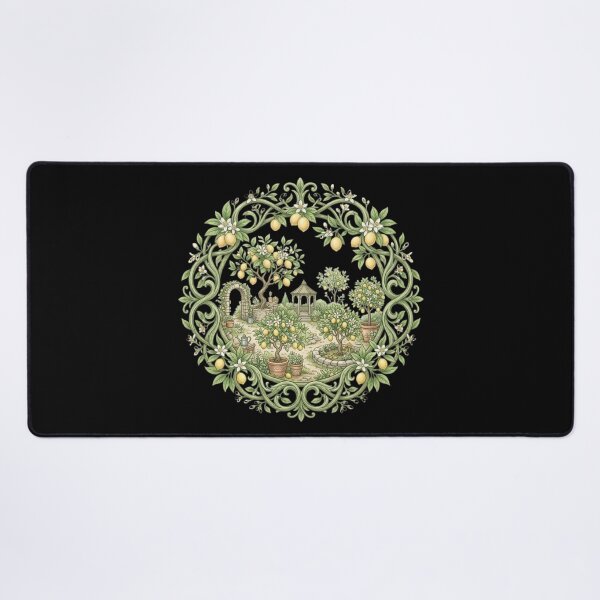 Item preview, Mediterranean Lemon Garden & Gazebo Mandala designed and sold by MoonSoul Studio.