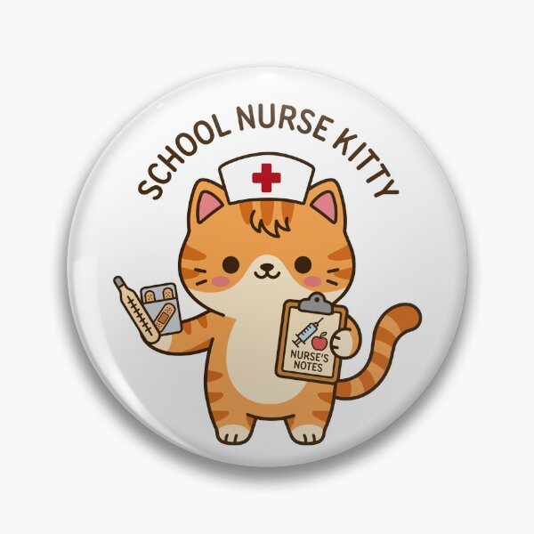 Item preview, School Nurse Kitty - Nurse for All the Small Humans designed and sold by officinelala.