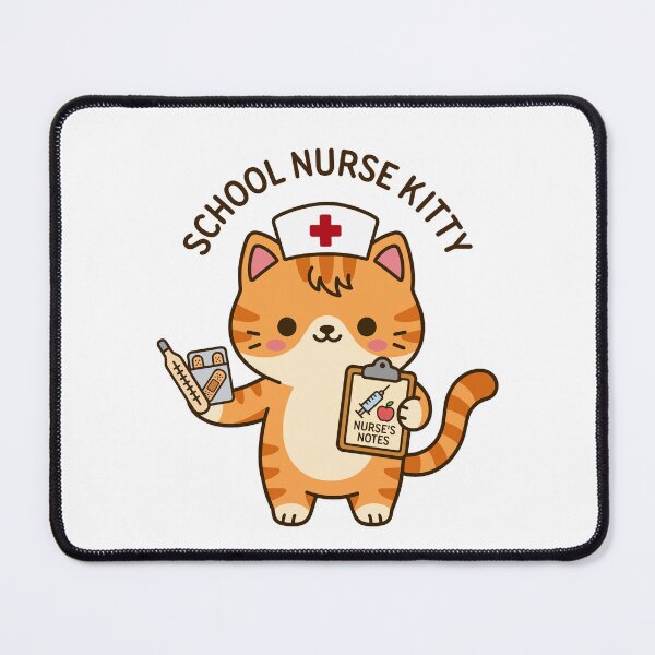 Item preview, School Nurse Kitty - Nurse for All the Small Humans designed and sold by officinelala.