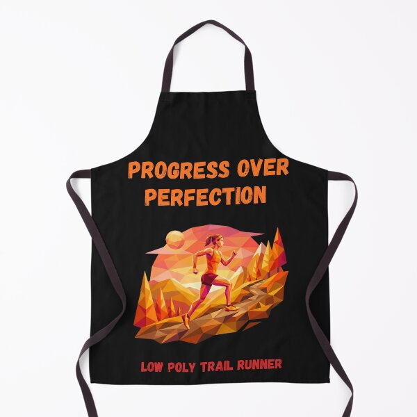 Item preview, Progress Over Perfection Trail Runner Low Poly Geometric Art designed and sold by Mania Graphix.