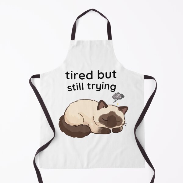 Item preview, Tired But Still Trying Cat | Cute Sleepy Kitty Aesthetic designed and sold by CubVibeStudio.