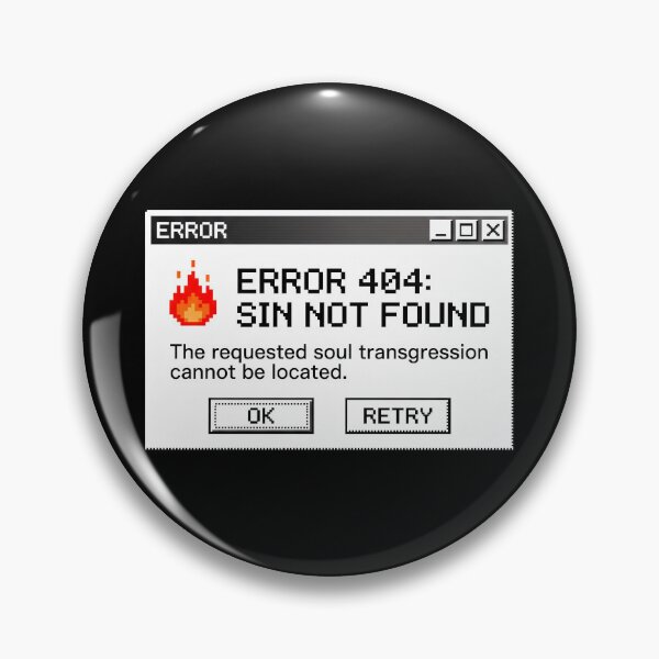 Item preview, Error 404 Sin Not Found Christian Holy Spirit Pentecost designed and sold by SplashTastic.