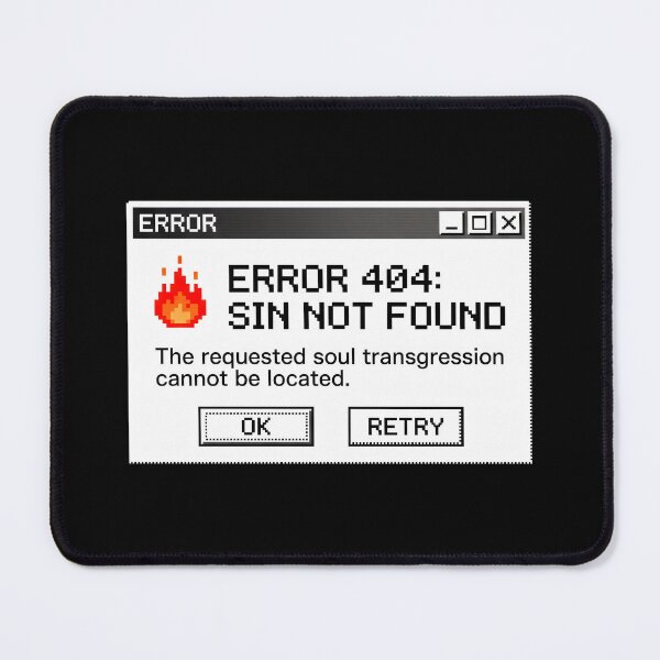 Item preview, Error 404 Sin Not Found Christian Holy Spirit Pentecost designed and sold by SplashTastic.