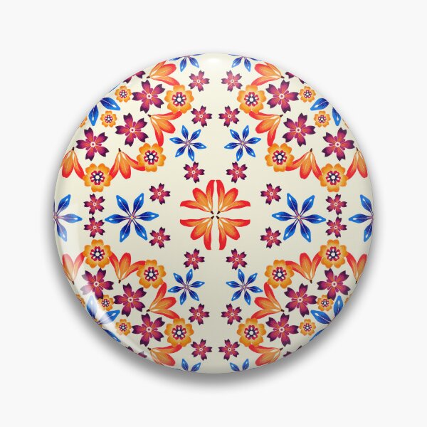 Item preview, Vibrant Floral Mandala: Colorful Geometric Bloom Pattern designed and sold by DreamyLayer.