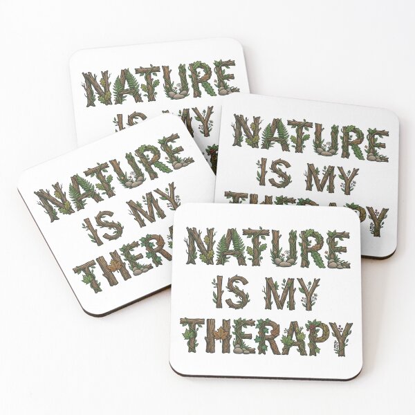Item preview, Nature Is My Therapy Woodland Typography 13 designed and sold by cj-digital.