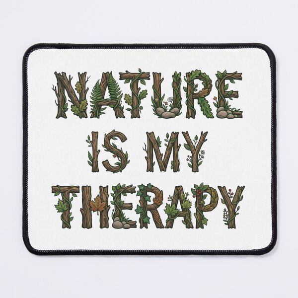 Item preview, Nature Is My Therapy Woodland Typography 13 designed and sold by cj-digital.