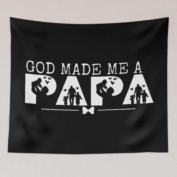 Item preview, God Made Me a Papa – White Design  designed and sold by MoriaStore.