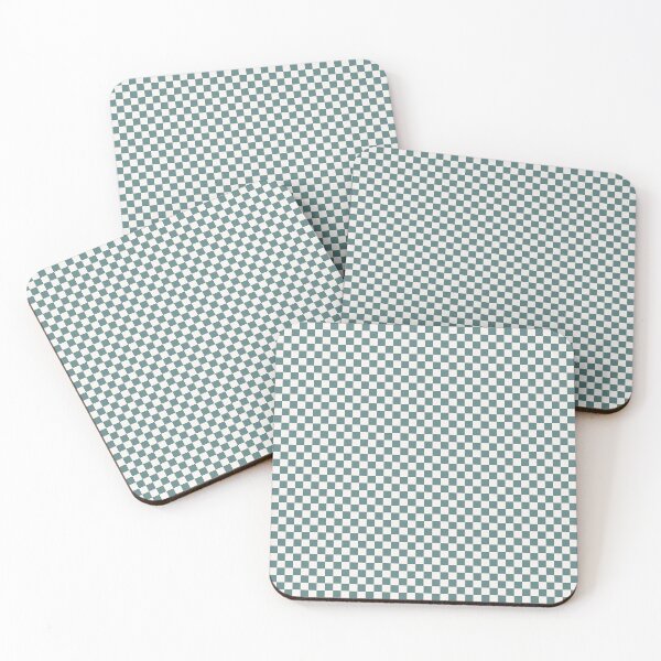 Item preview, Dark Teal Checkered Pattern | Forest Teal and Cream Checkerboard | Deep Teal Aesthetic Checks | Modern Retro Teal Checkerboard | Deep Sea Green Checkerboard designed and sold by VivaFy.