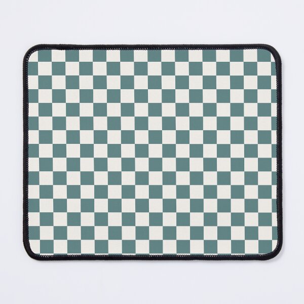 Item preview, Dark Teal Checkered Pattern | Forest Teal and Cream Checkerboard | Deep Teal Aesthetic Checks | Modern Retro Teal Checkerboard | Deep Sea Green Checkerboard designed and sold by VivaFy.