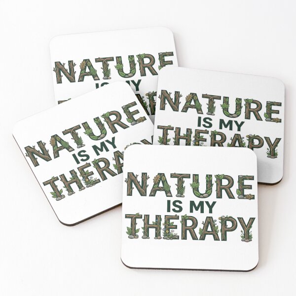 Item preview, Nature Is My Therapy Woodland Typography 15 designed and sold by cj-digital.