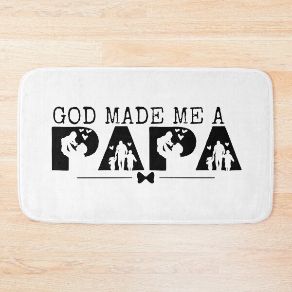 Item preview, God Made Me a Papa – Black Design  designed and sold by MoriaStore.